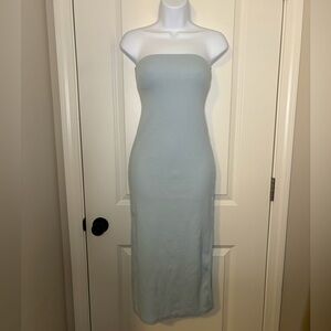 Strapless Light Blue Dress